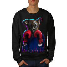Wellcoda Boxer Animal Funny Dog Mens Sweatshirt, Puppy Casual Pullover Jumper - £24.19 GBP+