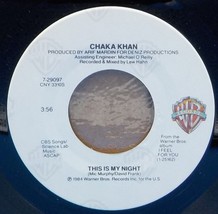 Chaka Khan 45 Caught In The Act / This Is My Night A5 - £1.48 GBP