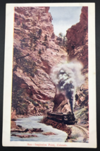 1900s Inspiration Point Colorado Springs Train Locomotive Clear Creek Postcard - £6.74 GBP