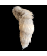 Coyote Tail 100% Real Genuine Fur Keychain Charm Bag One Tail Key Ball C... - $24.35 CAD