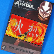 Avatar the Last Airbender Fire Opening Intro Glitter Infused Enamel Pin Figure - £23.97 GBP