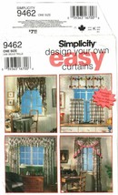 Simplicity 9462 Design Your Own Easy Curtains Drapes Window Treatments UNCUT FF - £9.16 GBP