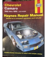 1982-1992 Chevrolet Camaro Haynes Repair Service Workshop Shop Manual 0603 - $40.75 CAD