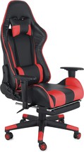 COMFTY Gaming Chair with Fold-Away Footrest, Height Adjustable Gamer Chair &amp; - £185.07 GBP