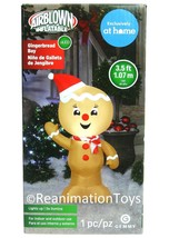 Gemmy Airblown Lighted Gingerbread Man Christmas Holiday Indoor/Outdoor ... - £31.96 GBP