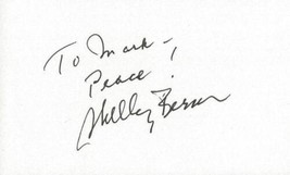 Shelley Berman Signed 3x5 Index Card Twilight Zone B - £15.81 GBP