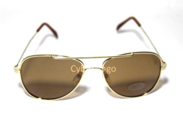 Western Outdoors Aviator Style Sunglasses With Bronze Lenses PREOWNED - £16.43 GBP