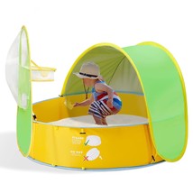 Baby Beach Tent, 50+ Upf Pop Up Pool Tent Sun Shelter, Kids Ball Pit Tent Baby P - £46.46 GBP
