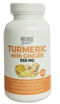 Wellness Garden TURMERIC w/ Ginger  90 Capsules Exp 07/26 New & Sealed - $17.99