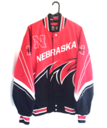 Officially Licensed Collegiate Jacket Nebraska Cornhuskers Sz L Men Red ... - £140.86 GBP