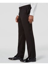 Kenneth Cole Men&#39;s Black Slim-Fit Stretch Tuxedo Dress Pants Sz 42S W35 Wedding - £30.81 GBP