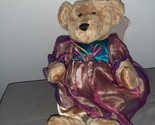 Tb Toy Trading Teddy BEAR IN PURPLE DRESS WITH WINGS fairy teddy bear Plush - $15.75