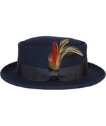 Men BENTLY HEADWEAR Hat Australian Lite Wool Pork Pie Jazz Maddox MD402 ... - $89.63 CAD