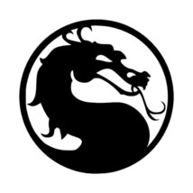 2x Mortal Kombat logo Vinyl Decal Sticker Different colors &amp; size for Cars/Bikes - £3.44 GBP+