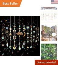Sun Catchers, 10 Pieces Colorful Crystal Suncatcher with Chain Pendant O... - $28.24