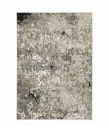 6&#39; X 9&#39; Grey Ivory Beige Charcoal Black Tan And Brown Abstract Power Loo... - €485,77 EUR