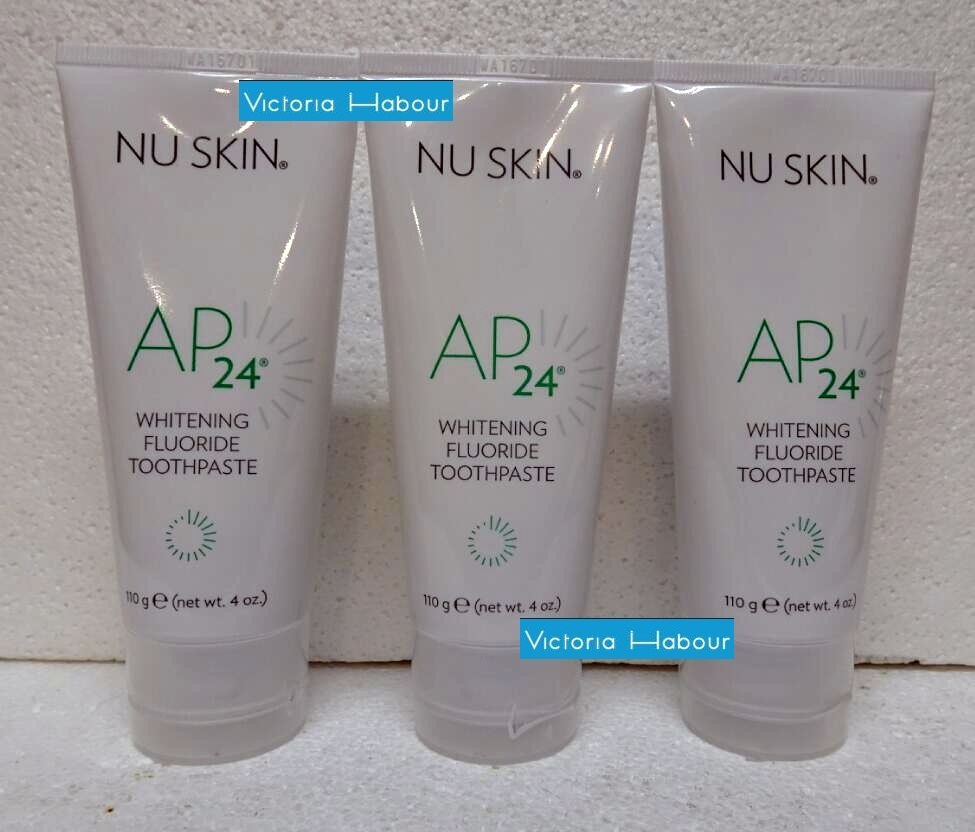 Three pack: Nu Skin Nuskin Ap 24 Whitening Fluoride Toothpaste 110g 4oz x3 - $45.00