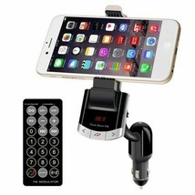 BT8118 Car Bluetooth FM Transmitter with Holder Function &amp; Remote Control - £29.43 GBP