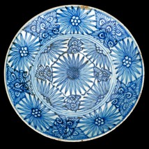 Chinese Blue and White Provincial Porcelain Plate 19th Century - £93.95 GBP