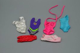 Barbie Skipper Misc Swim &amp; Body Suits Lot of 6 VTG Fashion Doll Clothes ... - £30.44 GBP