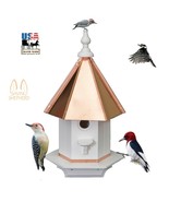 WOODPECKER BIRDHOUSE - Poly Azek Vinyl &amp; Real Copper Roof Bird House Ami... - $4,126.01 MXN