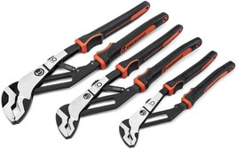 Crescent Z2 Adjustable Plier Set Auto-Bite Tongue Groove 8&quot; 10&quot; 12&quot; RTAB... - £42.04 GBP