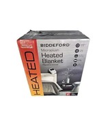 Biddeford Microplush Heated Blanket Full Size Light Gray - $48.51