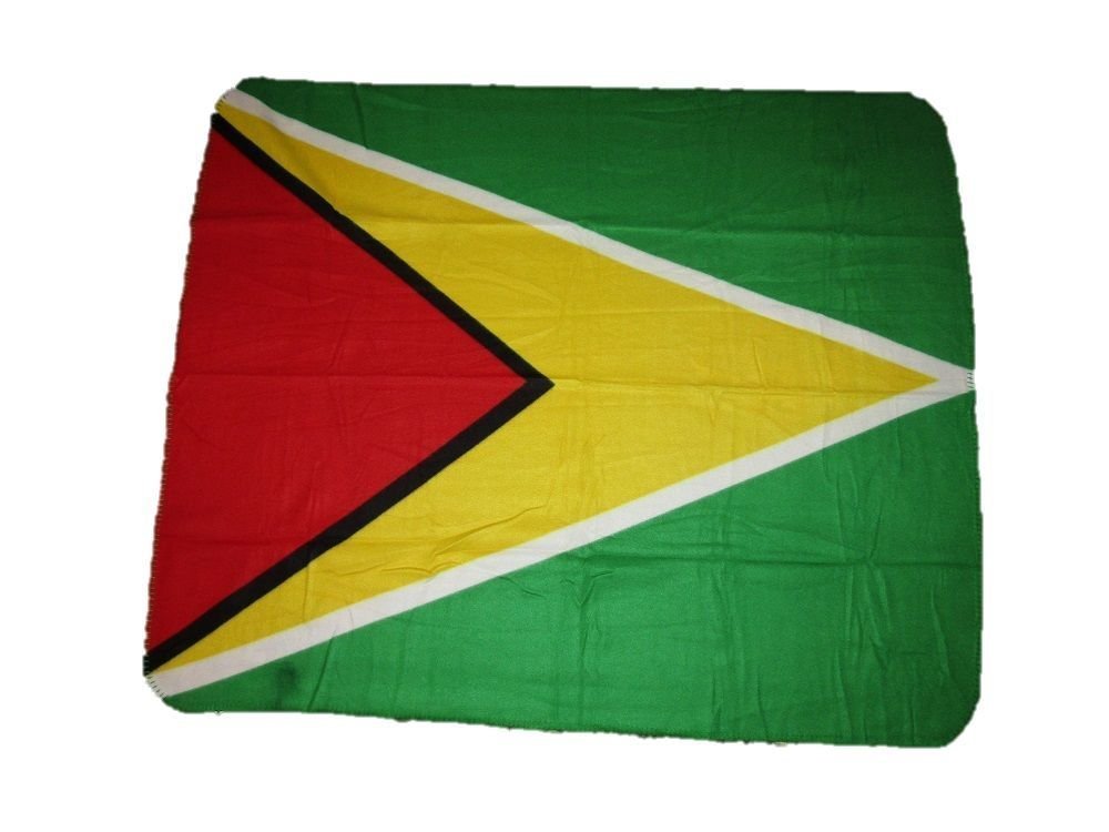 K&#39;s Novelties Guyana Flag 50x60 Polar Fleece Blanket Throw - $15.88