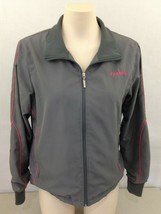 Reebok Women&#39;s Gray Pink Mock Neck Full Zip Polyester Long Sleeve Jacket... - $10.84 CAD