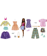 Doll with 19-Piece Fashion Pack, Clothes &amp; Accessories for 7 Outfits, Br... - $1,292.15 MXN