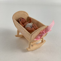 Barbie Skipper Babysitters Inc Baby Doll Cradle Hispanic Bassinet Mattel... - $24.70