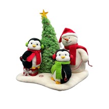 Hallmark Jingle Pals Rockin&#39; Around The Christmas Tree 2006 Snowman Peng... - $34.58