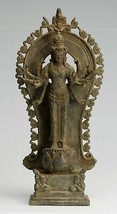 Antik Indonesische Stil Javanese Avalokiteshvara Bodhisattva Figur - 39cm/40.6cm - £803.13 GBP