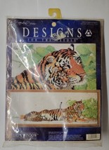 Designs For The Needle Ken Lilly Cross Stitch Kit Tigers #5416 (10&quot; x 28&quot;) - $13.85