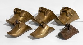 Collection of Six (6) Antique Spanish Colonial Era Brass Stirrup Circa 1600-1700 - $791.97