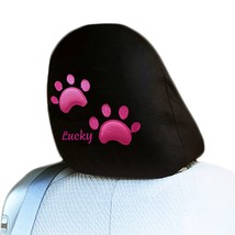 Custom Pink Paw Print Car Seat Headrest Cover for Truck SUV 1 PC For Jeep - £9.99 GBP