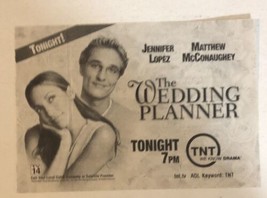 Wedding Planner Tv Guide Print Ad Matthew McConaughey Jennifer Lopez TPA15 - £4.63 GBP