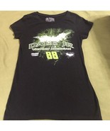 Dale Earnhardt Jr. Shirt Womens M Black Green Chase Authentics NASCAR - $14.52