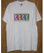 Neil Diamond Concert Tour T Shirt Rainbow Graphics Vintage Size X-Large - $164.99