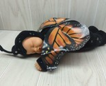 Anne Geddes 12&quot; sleeping baby doll in monarch butterfly costume 2005 - $11.87