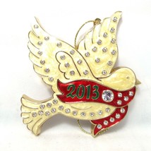 2013 Crystal Peace Dove Danbury Mint Annual Christmas Ornament Swarovski - £27.13 GBP