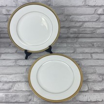 Gorham Lady Anne Signature Gold Dinner Plate 10.75&quot; Retired Set of 2 - £15.98 GBP
