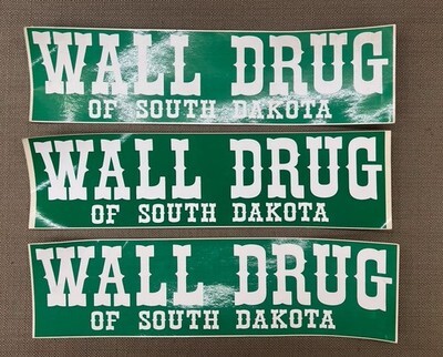 Wall Drug of South Dakota Bumper Stickers NEW 10'' Roadside Attraction Item image 5