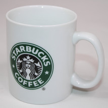 Starbucks Coffee Mug 2006 Classic White &amp; Green Siren Mermaid Logo Small Tea Cup - £7.83 GBP