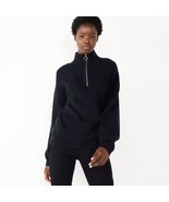 Nine West 1/4  Pullover Sweater BLACK  Women&#39;s Sz M NWT MSRP$50 - $21.29