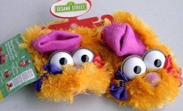 Baby Slippers Sesame Street Face Sz 5 Toddler 12 - 18 mo Booties NWT - $8.93