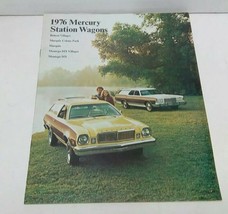 1976 Mercury Station Wagons Showroom Brochure Bobcat Marquis Montego Pinto Ford - $10.55