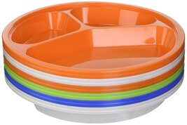 PLATE 3 COMPARTMENT 2PK 4 COLORS IN PDQ #3 STAR PLATE, Case Pack of 48 - €75,96 EUR