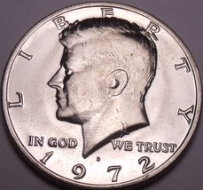 United States Unc 1972-D Kennedy Half Dollar~Free Shipping - $3.71