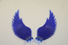 Blue Wings For Flying Goddess Angel Novelty Custom Hood Ornament New - £24.45 GBP